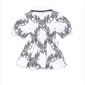 Burberry Kids White and Black Graphic Blouse size 6M